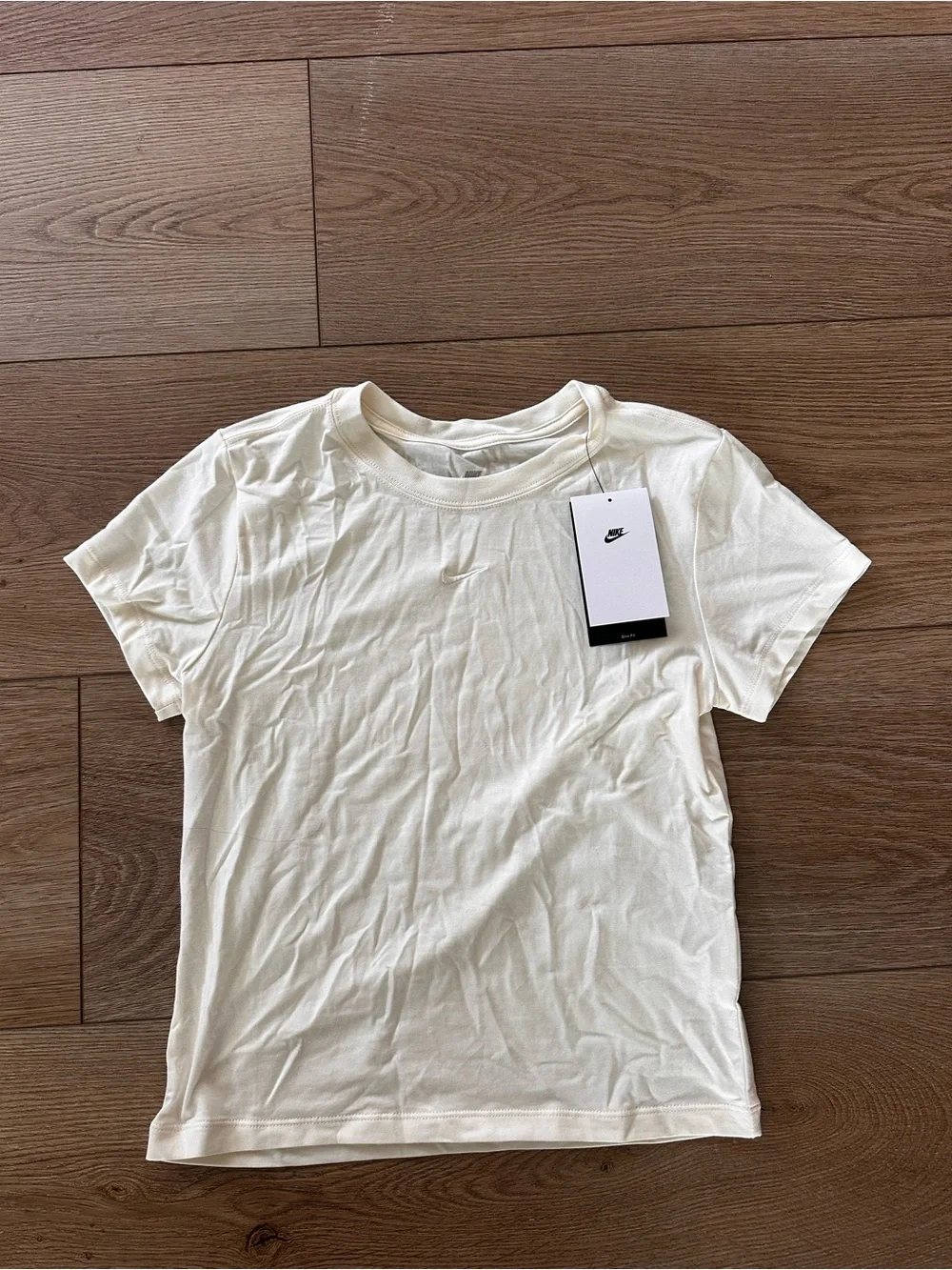 Nike Cream Crewneck Short Sleeve Tee with Tag